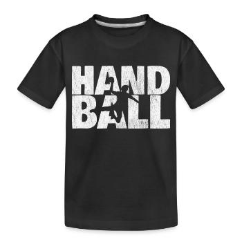 sport de handball - T-shirt bio Premium Enfant - noir - Devant
