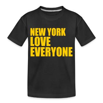 New York - Kids' Premium Organic T-Shirt - black - Front