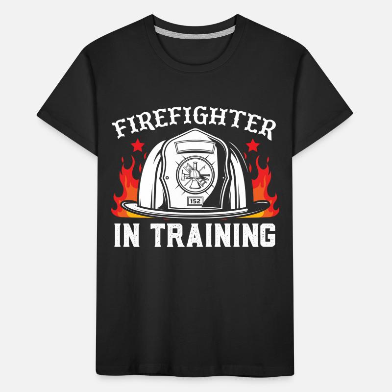 Firefighter in training Kids' Premium Organic T-Shirt