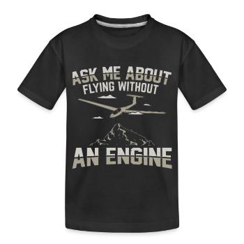 Vol à voile - T-shirt bio Premium Enfant - noir - Devant
