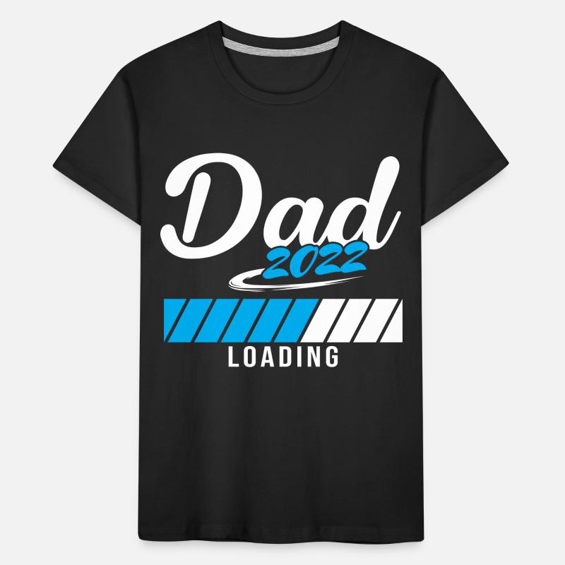 Dad 2022 Loading Werdender Vater Kinder Premium Bio T-Shirt