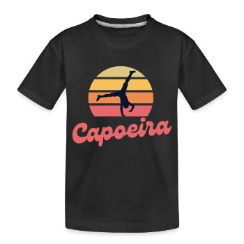 Capoeira Sunset - Kids' Premium Organic T-Shirt - black - Front