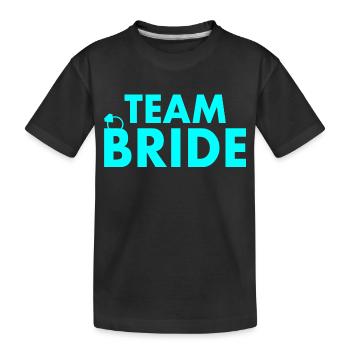 Team bride - Kinder Premium Bio T-Shirt - Schwarz - Vorne