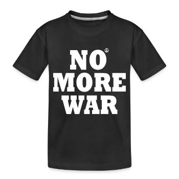No more war - T-shirt bio Premium Enfant - noir - Devant
