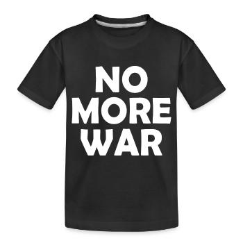 No more war - T-shirt bio Premium Enfant - noir - Devant