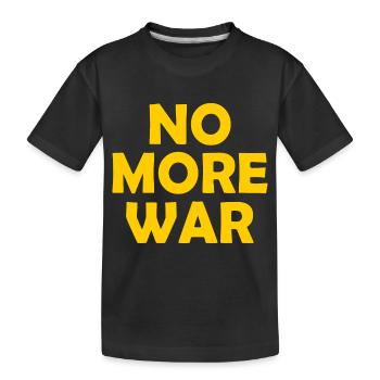 No more war - T-shirt bio Premium Enfant - noir - Devant
