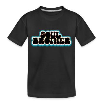 Soul Brother Brother Gift - Kids' Premium Organic T-Shirt - black - Front