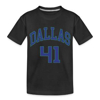 Dallas 41 - Kinder Premium Bio T-Shirt - Schwarz - Vorne