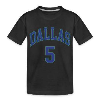 Dallas 5 - Kinder Premium Bio T-Shirt - Schwarz - Vorne