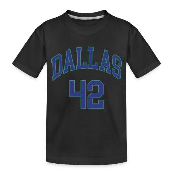 Dallas 42 - Kids' Premium Organic T-Shirt - black - Front