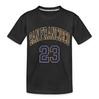 San Francisco 23 - Kinder Premium Bio T-Shirt - Schwarz - Vorne