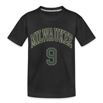 Milwaukee 9 - Kids' Premium Organic T-Shirt - black - Front