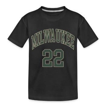 Milwaukee 22 - Kinder Premium Bio T-Shirt - Schwarz - Vorne