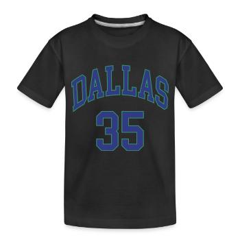 Dallas 35 - Kids' Premium Organic T-Shirt - black - Front