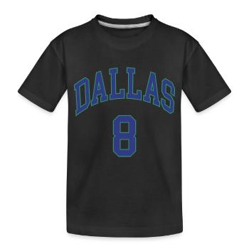 Dallas 8 - Kinder Premium Bio T-Shirt - Schwarz - Vorne