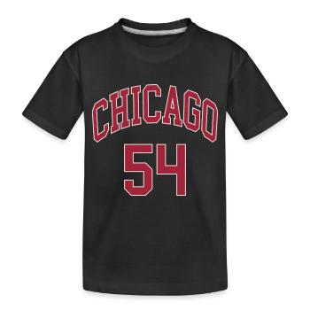 Chicago 54 - Kids' Premium Organic T-Shirt - black - Front