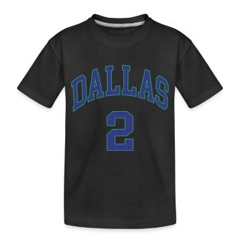 Dallas 2 - Kinder Premium Bio T-Shirt - Schwarz - Vorne