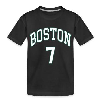Boston 7 - Kinder Premium Bio T-Shirt - Schwarz - Vorne