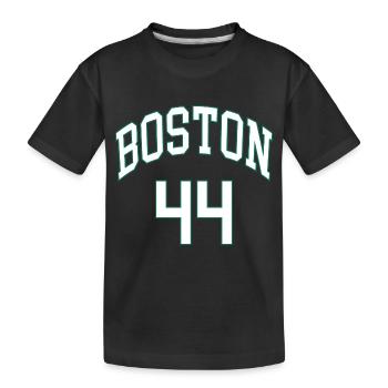 Boston 44 - Kinder Premium Bio T-Shirt - Schwarz - Vorne