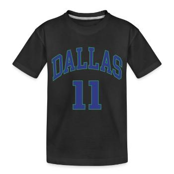 Dallas 11 - Kinder Premium Bio T-Shirt - Schwarz - Vorne