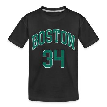 Boston 34 - Kinder Premium Bio T-Shirt - Schwarz - Vorne