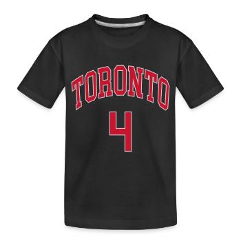 Toronto 4 - Kinder Premium Bio T-Shirt - Schwarz - Vorne