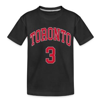 Toronto 3 - Kinder Premium Bio T-Shirt - Schwarz - Vorne