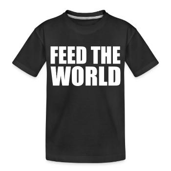 Feed the world - Kinder Premium Bio T-Shirt - Schwarz - Vorne