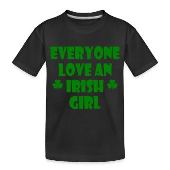 everyone loves an irish girl - T-shirt bio Premium Enfant - noir - Devant