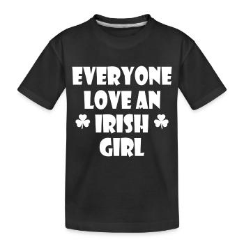 Everyone loves an irish girl - T-shirt bio Premium Enfant - noir - Devant