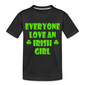 Everyone loves an irish girl - T-shirt bio Premium Enfant - noir - Devant