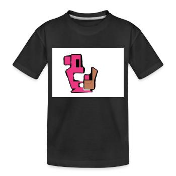 Monstres de nourriture - T-shirt bio Premium Enfant - noir - Devant