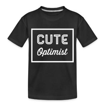 Optimist Geschenkidee - Kinder Premium Bio T-Shirt - Schwarz - Vorne