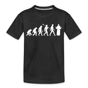 Evolution - Pasteurs - Église - Religion - T-shirt bio Premium Enfant - noir - Devant