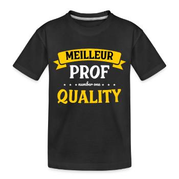 Meilleur prof - T-shirt bio Premium Enfant - noir - Devant