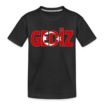 Gediz Turquie Drapeau Kütahya - T-shirt bio Premium Enfant - noir - Devant