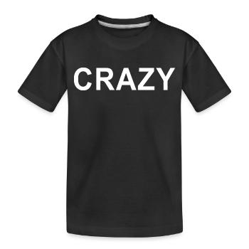 Cadeau texte esthétique chaotique d’énergie sauvage et folle - T-shirt bio Premium Enfant - noir - Devant