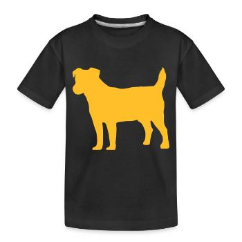 Jack Russell - Kinder Premium Bio T-Shirt - Schwarz - Vorne