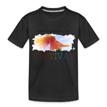 Festival Summer - Kids' Premium Organic T-Shirt - black - Front