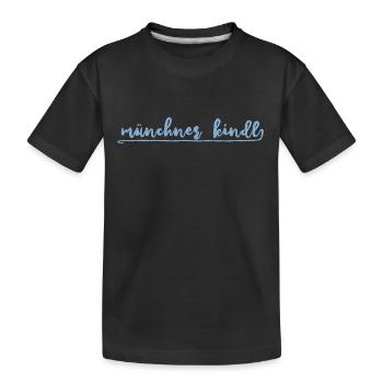 logo Münchner Kindl || blanc Bleu - T-shirt bio Premium Enfant - noir - Devant