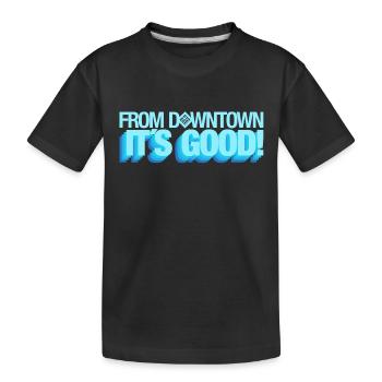 Du centre-ville de bébé !! - T-shirt bio Premium Enfant - noir - Devant