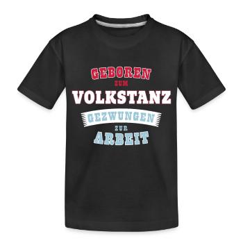 Folk Dance Sport - Gift - Kids' Premium Organic T-Shirt - black - Front