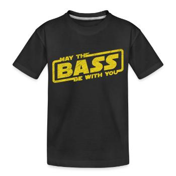 Que la basse soit avec toi Electro Party Techno EDM - T-shirt bio Premium Enfant - noir - Devant