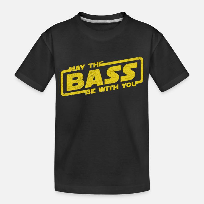 Que la basse soit avec toi Electro Party Techno EDM - T-shirt bio Premium Enfant - noir