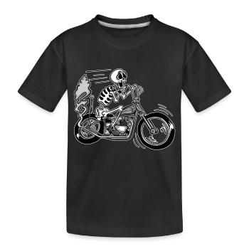 Trumpfh - Kinder Premium Bio T-Shirt - Schwarz - Vorne