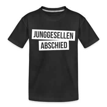 Junggesellenabschied - Kinder Premium Bio T-Shirt - Schwarz - Vorne