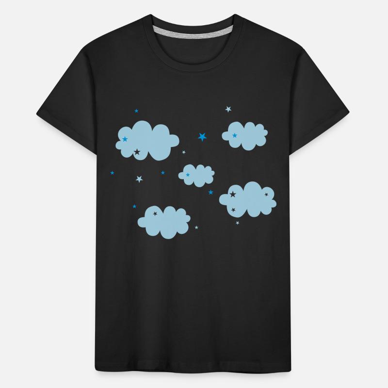 Clouds & Stars Kids' Premium Organic T-Shirt