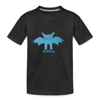Batboy - Kids' Premium Organic T-Shirt - black - Front