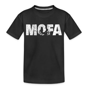 mofa shirt - Kinder Premium Bio T-Shirt - Schwarz - Vorne