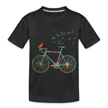 vélo e 4 - T-shirt bio Premium Enfant - noir - Devant